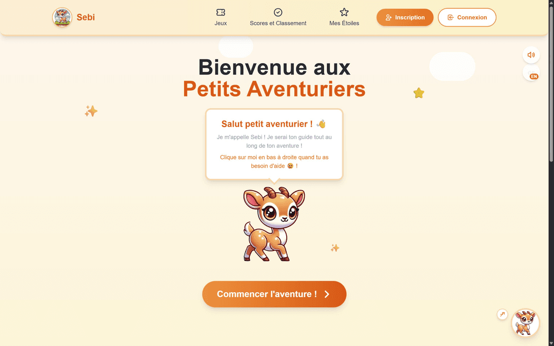 Sebi-Kids (projet fullstack complet)